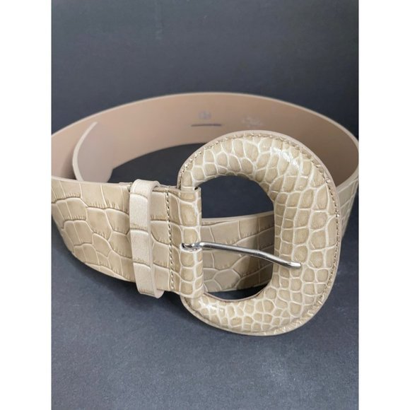 Anthropologie B-Low The Belt Women\'s Tan Maura Croc Leather Belt Size Small NEW main image 7